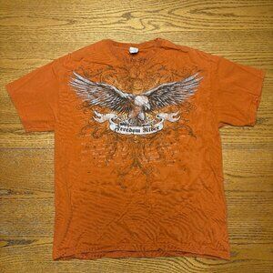 Burnt Orange Freedom Riders T-Shirt - Size Large